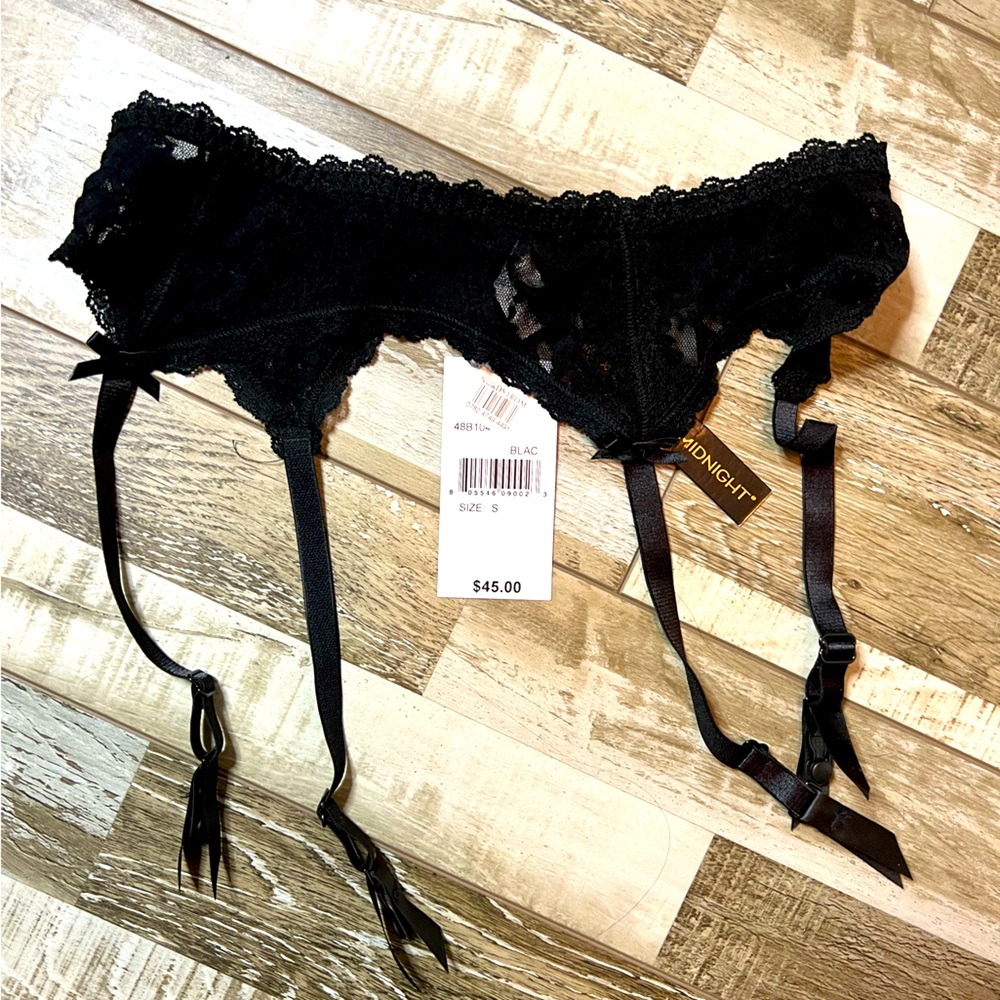 After Midnight Black Garter Lingerie